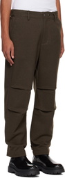 Karmuel Young Brown Biker Trousers