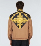 Versace - Maschera Baroque satin bomber jacket