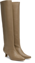 BY FAR Taupe Kitten Stevie 42 Tall Boots