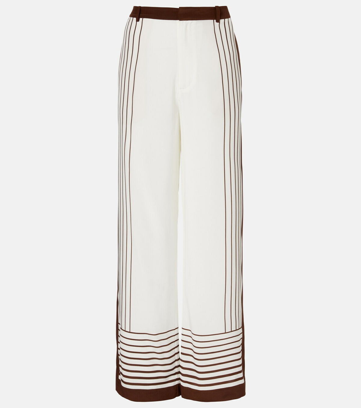 SIR Destino striped silk wide-leg pants