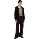 Rick Owens Black Tower Zipped Hoodie