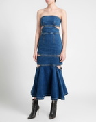 Mcqueen Womens Midi dress in Blue