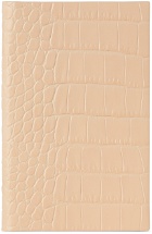 Smythson Pink Croc Panama Mara Notebook