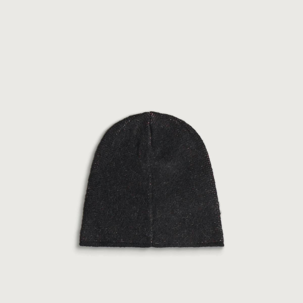 Navinder Nangla Mohair Beanie in Black/White/Red