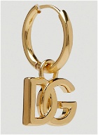 Logo Plaque Earrings in Gold