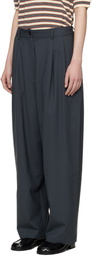 Cordera Gray Tailored Masculine Trousers