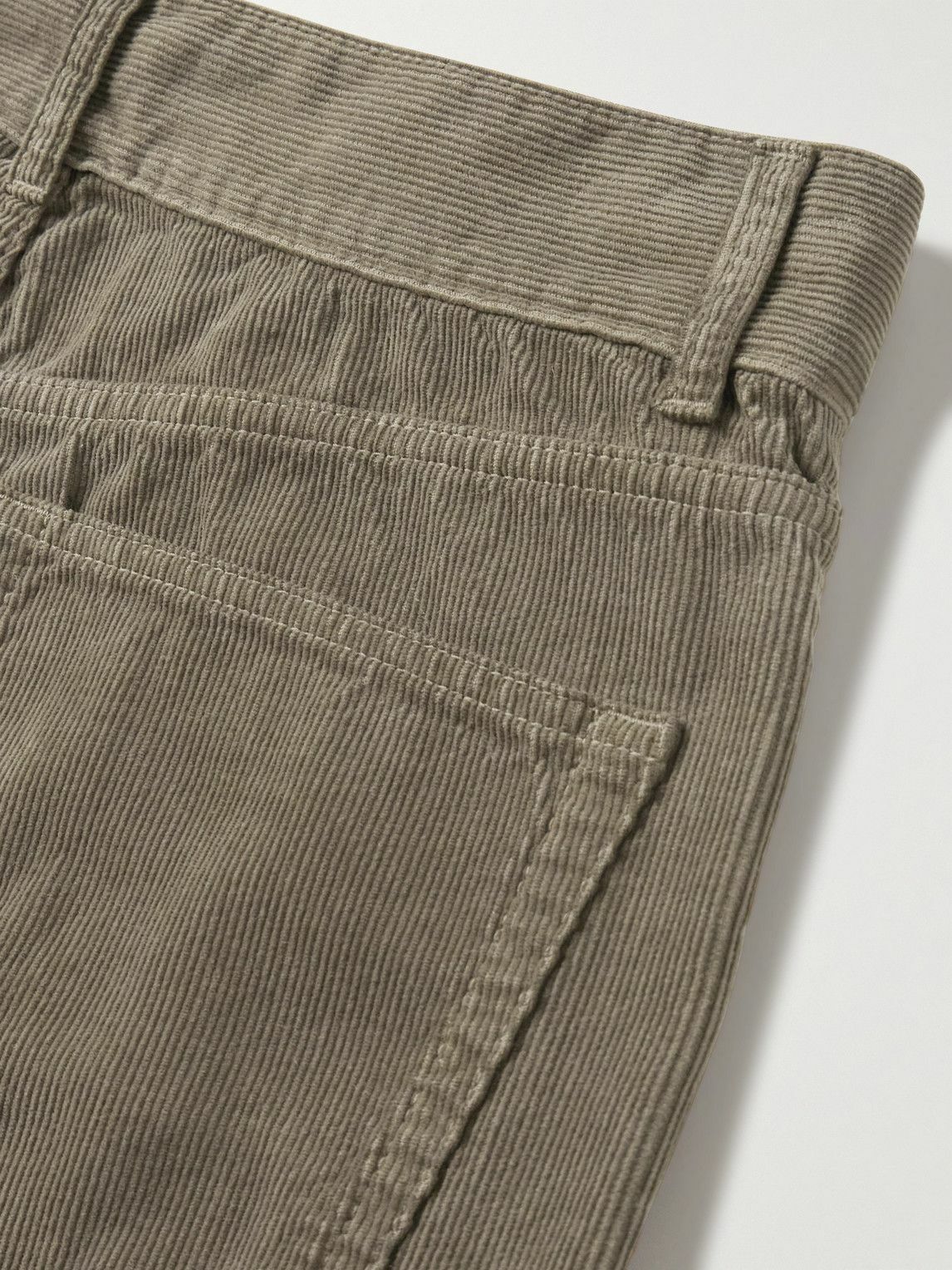 The Row - Rossen Straight-Leg Cotton-Corduroy Trousers - Brown