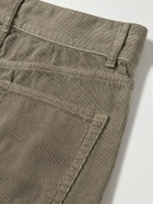 The Row - Rossen Straight-Leg Cotton-Corduroy Trousers - Brown