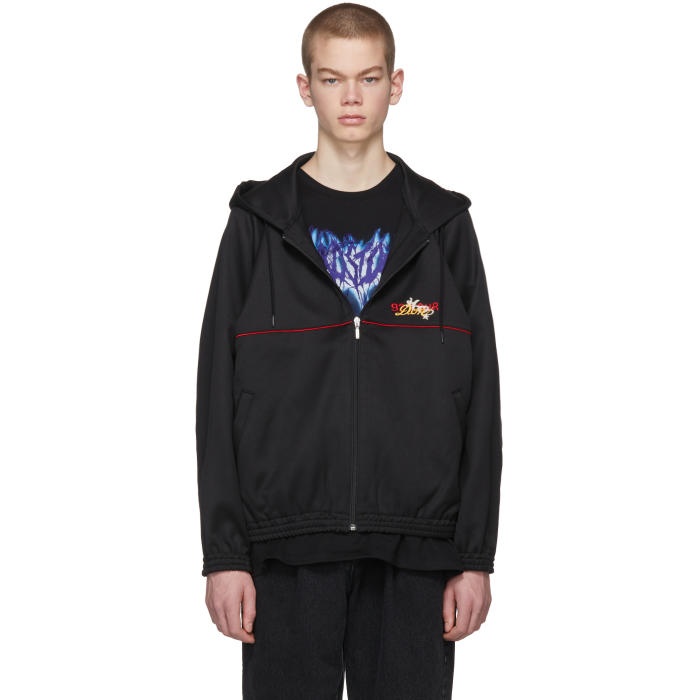 Photo: Doublet Black Chaos Embroidered Hoodie 