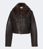 Zimmermann Valiant cropped leather jacket