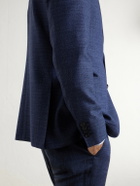 Canali - Wool, Silk and Linen-blend Suit Jacket - Blue