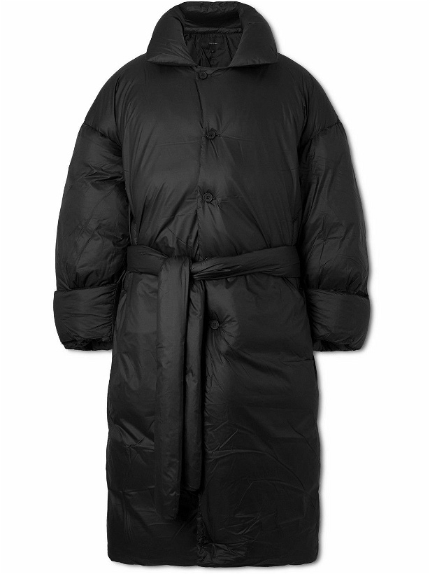Photo: Entire Studios - RBI Belted Padded Shell Down Coat - Black