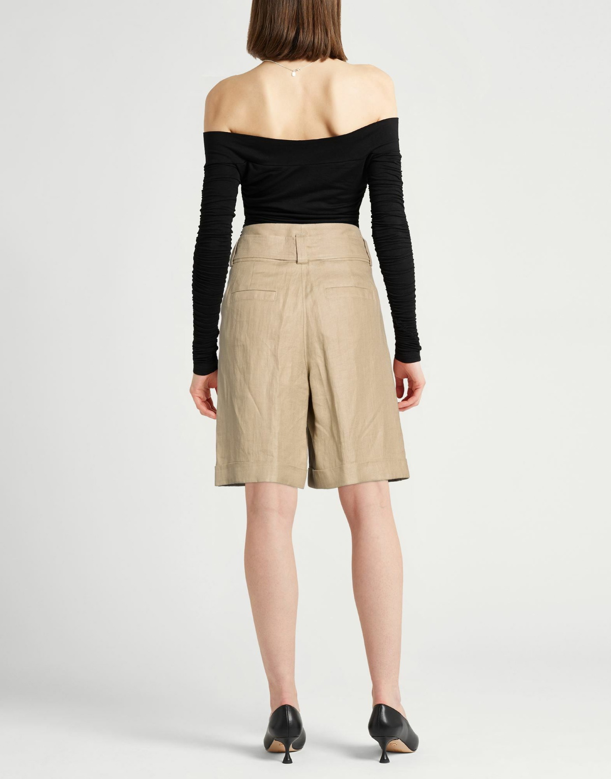 Peserico Womens Shorts & Bermuda Shorts Khaki