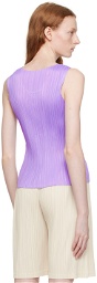Pleats Please Issey Miyake Purple Monthly Colors March Tank Top