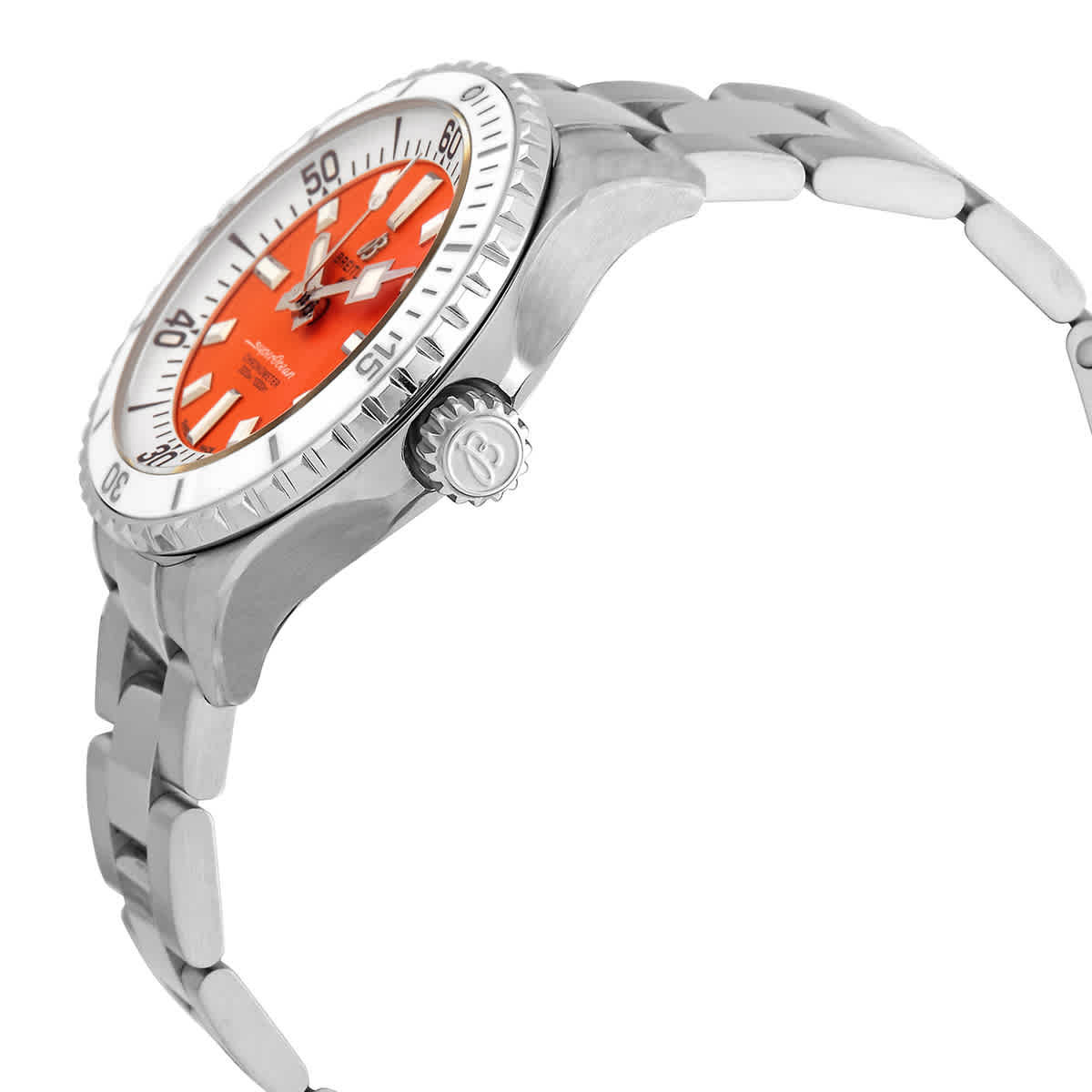Breitling Superocean Automatic Chronometer Orange Dial Unisex Watch A17377211O1A1