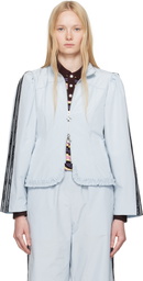 Sandy Liang Blue Eileen Jacket