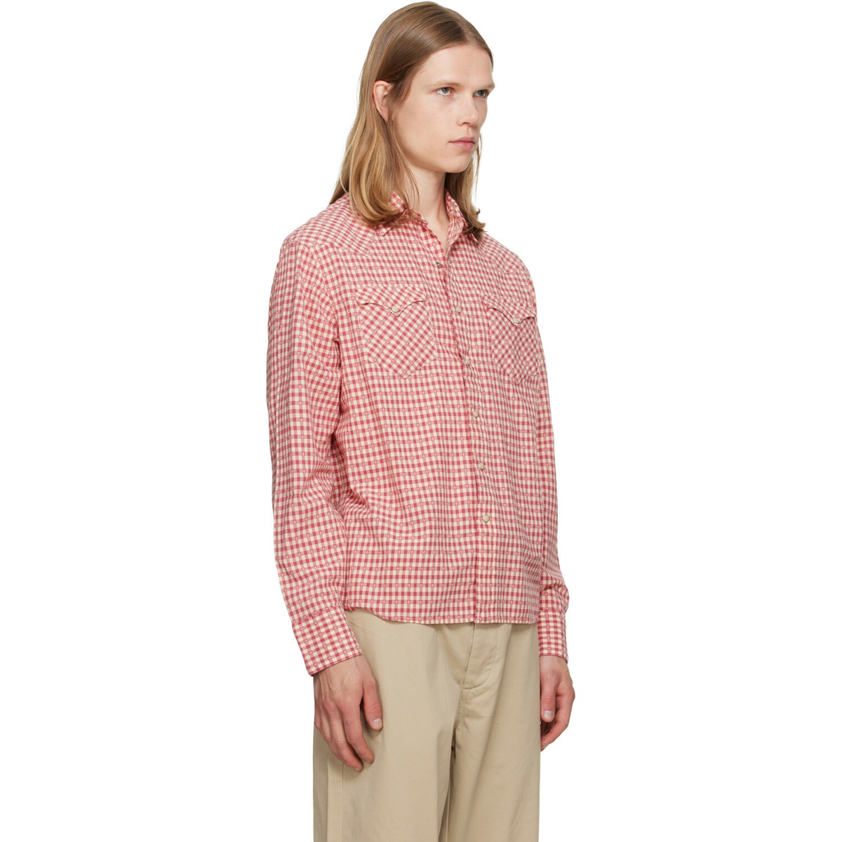 Polo Ralph Lauren Red & White Classic Fit Checked Western Shirt