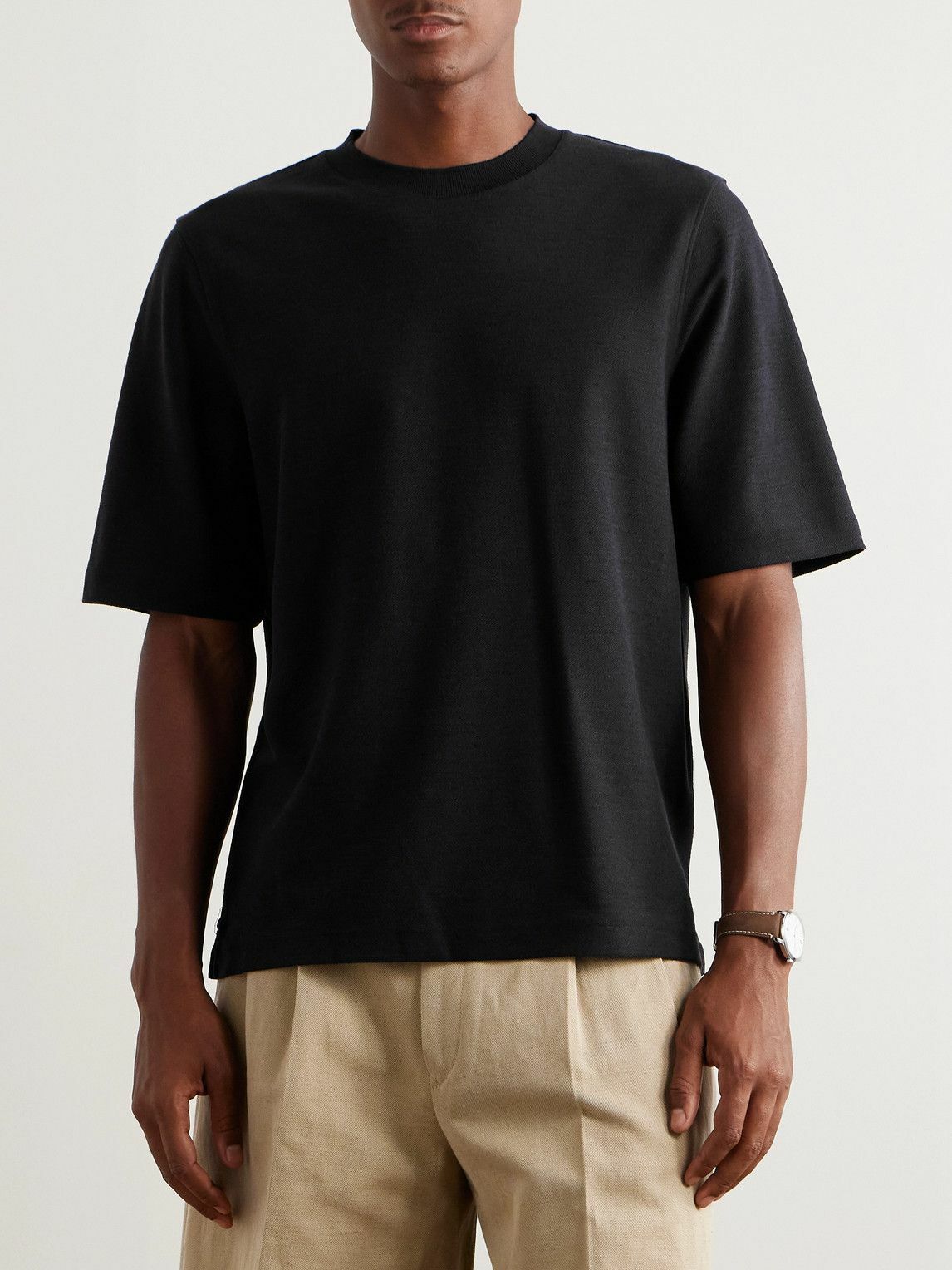 Loro Piana - Quarna Oversized Knitted Silk, Cotton and Linen-Blend T ...