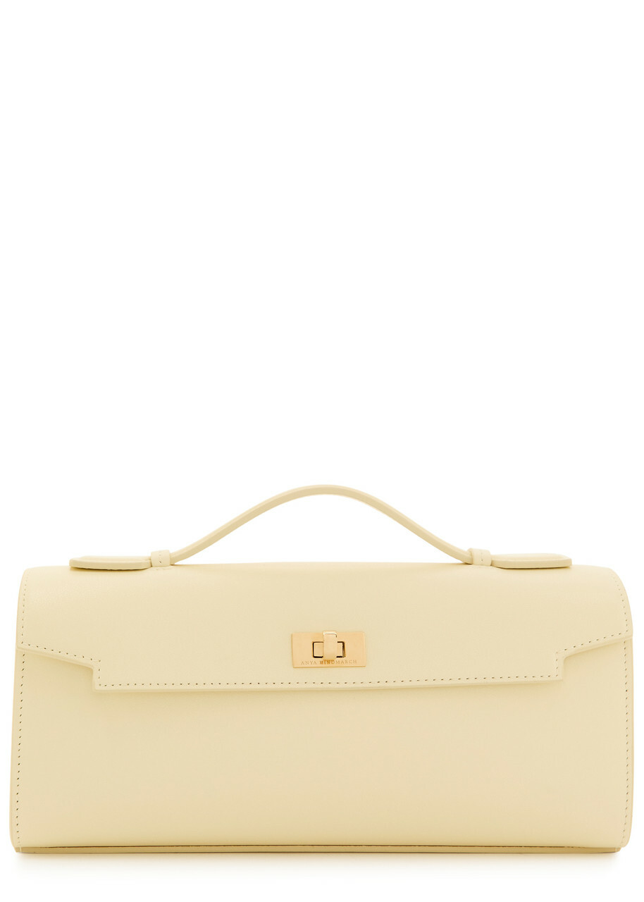 Anya Hindmarch Mortimer Leather Clutch - Yellow Light - One Size
