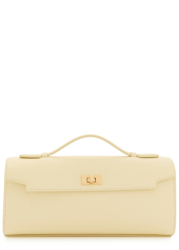 Photo: Anya Hindmarch Mortimer Leather Clutch - Yellow Light - One Size