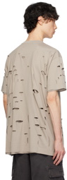 Givenchy Taupe Destroyed T-Shirt