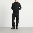 Stone Island Men's Garment Dyed Hoodie in Black