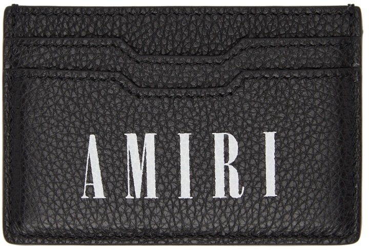 Photo: AMIRI Black & White Large Logo Card Holder