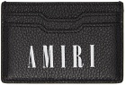 AMIRI Black & White Large Logo Card Holder