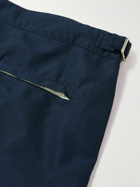 Loro Piana - Embellished Straight-Leg Mid-Length Swim Shorts - Blue