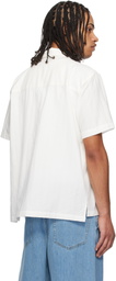 Dunst White Jacquard Collared Shirt