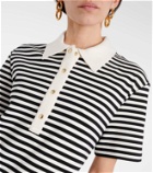 Moncler Striped cotton-blend minidress