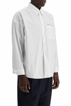 MARNI boxy shirt with pocket detail White