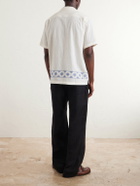Orlebar Brown - Maitan Camp-Collar Embroidered Cotton Shirt - Neutrals