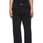 Mugler Black Low Spiral Jeans