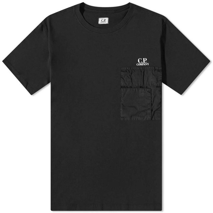 Photo: C.P. Company Men's Pocket Logo T-Shirt in Black