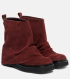 The Attico Mini Robin suede combat boots