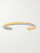 SAINT LAURENT - Silver and Gold-Tone Cuff - Silver