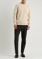 NN07 Danny Rib-knit Sweatshirt Ecru