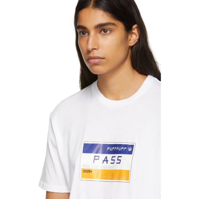 Baja East White Puff Puff Pass T-Shirt