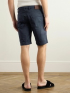 Incotex - Division Straight-Leg Cotton-Blend Shorts - Blue
