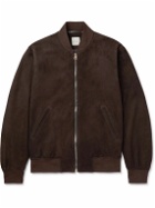 Paul Smith - Suede Bomber Jacket - Brown