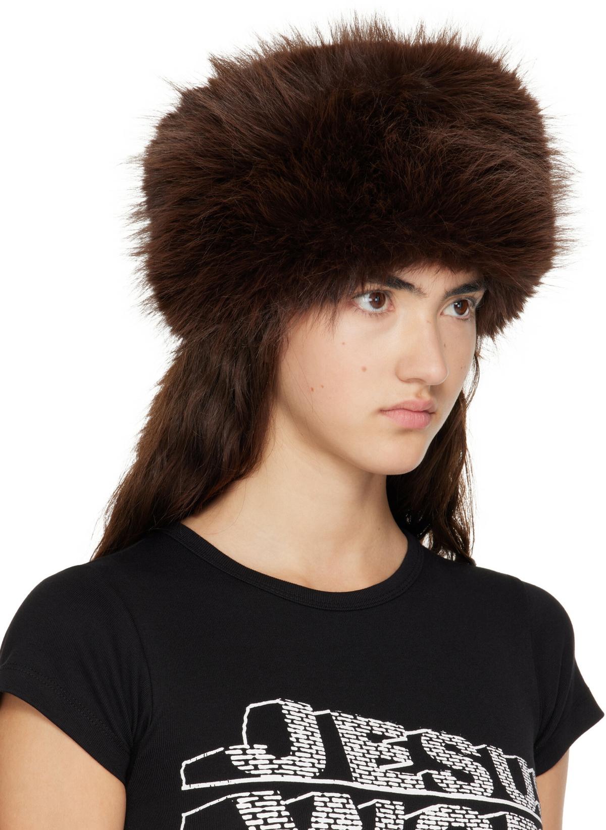 VAQUERA Brown 'Racoon Tail' Hat