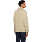 Maison Kitsune Beige Denim Worker Jacket