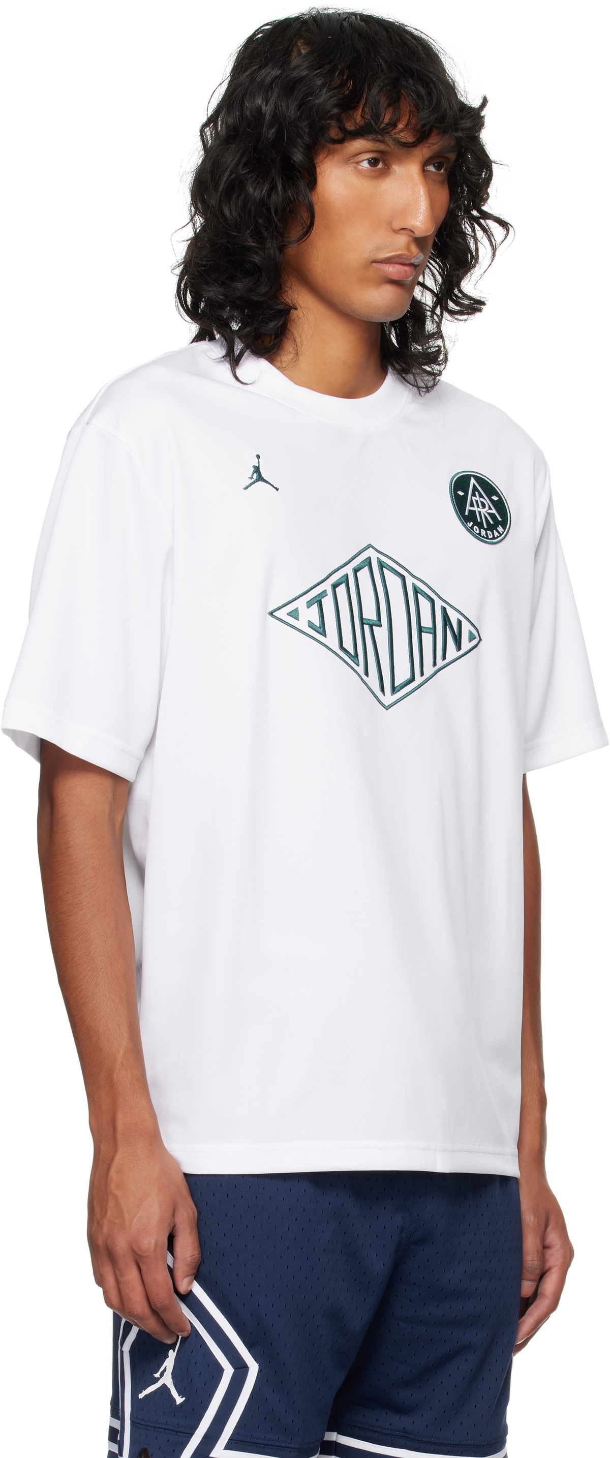 white nike jordan t shirt