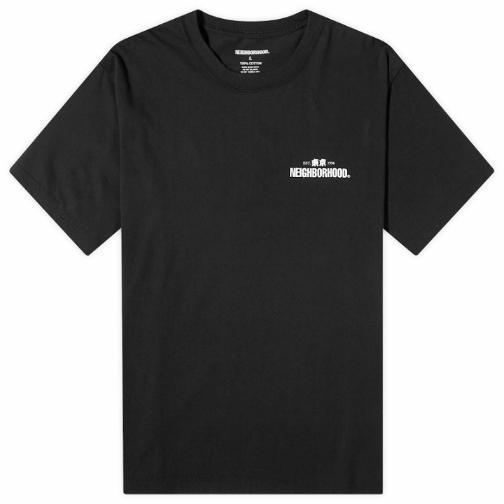 Photo: Neighborhood Men's 4 Printed T-Shirt in Black