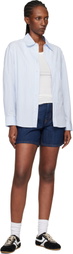 AMI Paris Blue Ami Paris Heritage Cotton Denim Shorts