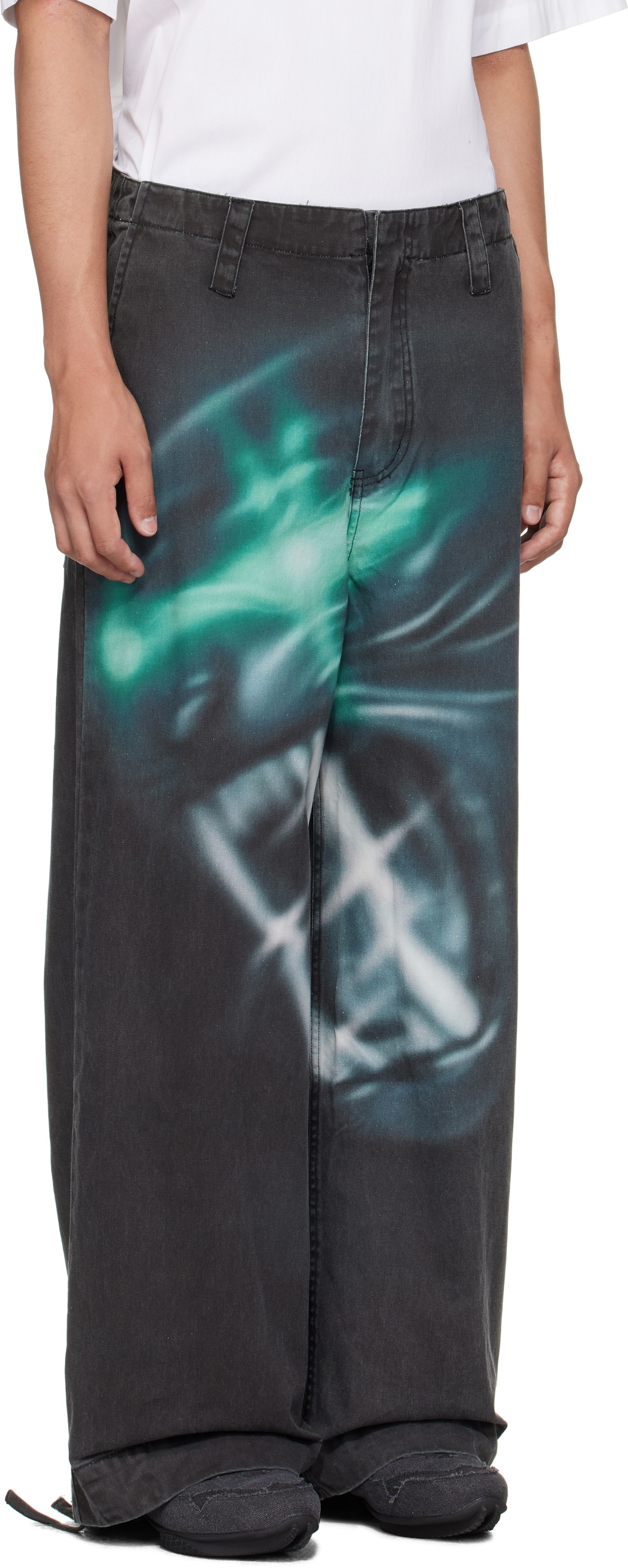 Gerrit Jacob Black Printed Jeans