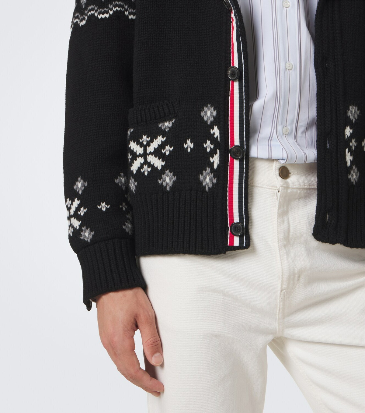 Thom Browne Fair Isle intarsia cashmere cardigan