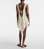The Attico Ruffled cotton minidress