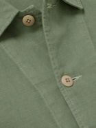 Folk - Prism Cotton and Linen-Blend Jacket - Green